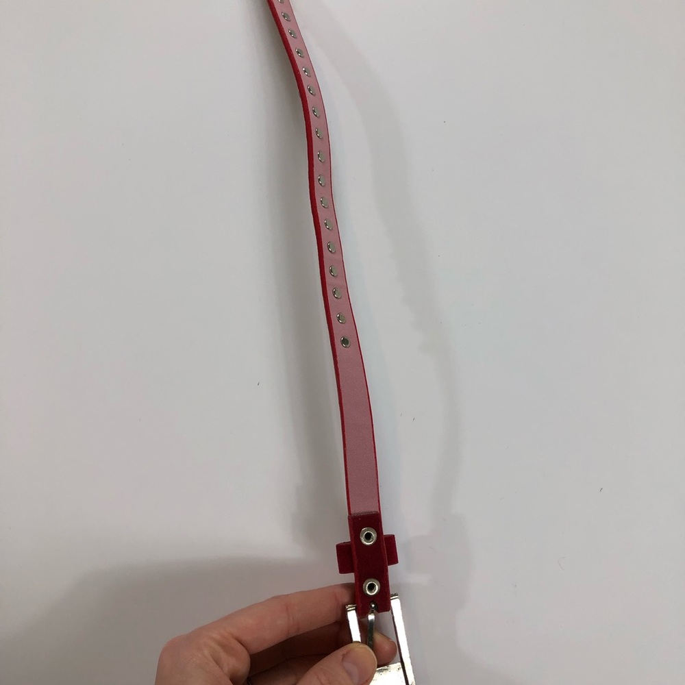 ❌SOLD❌Red Velvet Belt - Picture 5 of 6